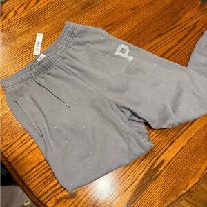 New with tags Victoria’s Secret PINK Fleece Campus Sweatpants Night Owl